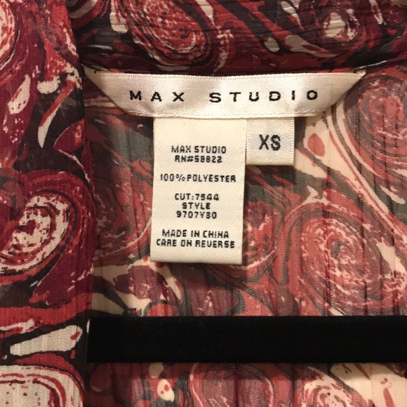 Max Studio Chiffon Top - Picture 2 of 3